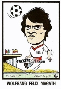 Sticker Wolfgang Felix Magath - German Football Bundesliga 1983-1984 n. 445 - Panini
