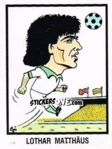 Sticker Lothar Matthaus - German Football Bundesliga 1983-1984 n. 446 - Panini