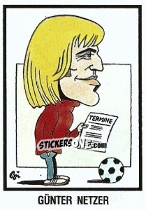 Sticker Gunter Netzer - German Football Bundesliga 1983-1984 n. 450 - Panini