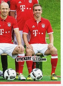 Sticker Team photo - FC Bayern München 2016-2017 - Panini