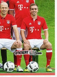 Sticker Team photo - FC Bayern München 2016-2017 n. 9 - Panini