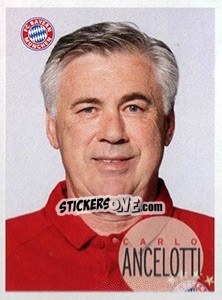 Sticker Carlo Ancelotti - FC Bayern München 2016-2017 n. 22 - Panini