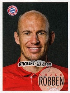 Sticker Arjen Robben - FC Bayern München 2016-2017 - Panini