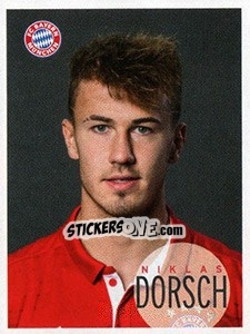 Sticker Niklas Dorsch - FC Bayern München 2016-2017 n. 132 - Panini