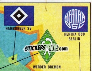 Cromo Map - German Football Bundesliga 1979-1980 - Panini