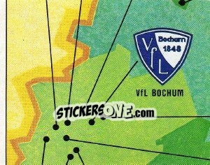 Cromo Map - German Football Bundesliga 1979-1980 - Panini