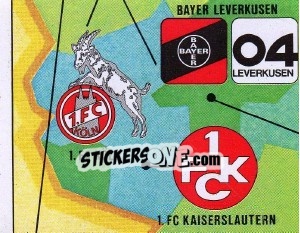 Cromo Map - German Football Bundesliga 1979-1980 - Panini