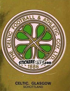 Sticker Celtic Glasgow Schottland - German Football Bundesliga 1979-1980 n. W11 - Panini