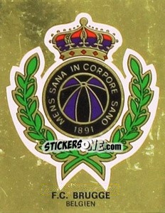 Sticker F. C. Brugge Belgien - German Football Bundesliga 1979-1980 n. W15 - Panini