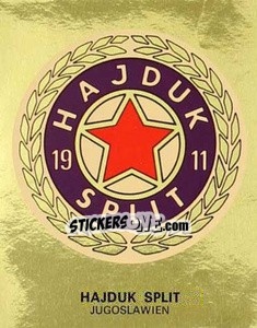 Sticker Hajduk Split Jugoslawien - German Football Bundesliga 1979-1980 n. W20 - Panini