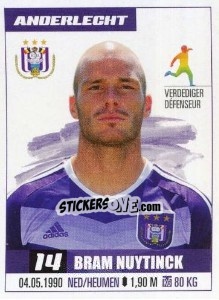 Sticker Bram Nuytinck - Belgian Pro League 2016-2017 n. 7 - Panini