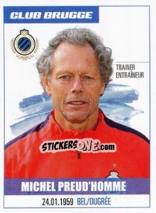 Sticker Michel Preud'Homme - Belgian Pro League 2016-2017 - Panini