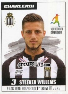 Sticker Steeven Willems - Belgian Pro League 2016-2017 - Panini