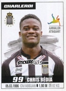 Sticker Chris Bédia - Belgian Pro League 2016-2017 - Panini