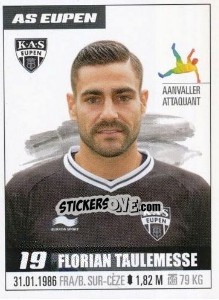 Figurina Florian Taulemesse - Belgian Pro League 2016-2017 - Panini