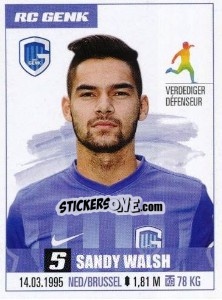 Sticker Sandy Walsh - Belgian Pro League 2016-2017 - Panini