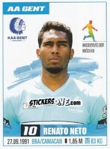 Sticker Renato Neto - Belgian Pro League 2016-2017 n. 125 - Panini