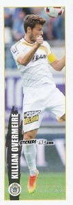 Cromo Killian Overmeire - Belgian Pro League 2016-2017 - Panini