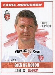 Sticker Glenn De Boeck - Belgian Pro League 2016-2017 - Panini