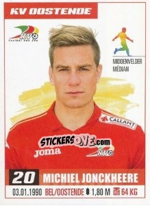 Figurina Michiel Jonckheere - Belgian Pro League 2016-2017 - Panini