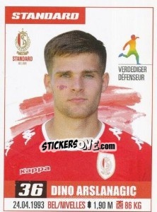 Sticker Dino Arslanagic - Belgian Pro League 2016-2017 n. 275 - Panini