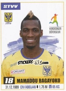 Sticker Mamadou Bagayoko - Belgian Pro League 2016-2017 - Panini