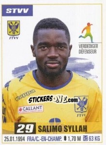 Sticker Salimo Syllah - Belgian Pro League 2016-2017 n. 297 - Panini