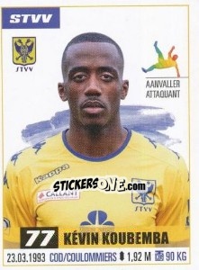 Cromo Kévin Koubemba - Belgian Pro League 2016-2017 n. 307 - Panini