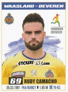 Cromo Rudy Camacho - Belgian Pro League 2016-2017 - Panini