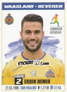 Sticker Erdin Demir - Belgian Pro League 2016-2017 n. 315 - Panini