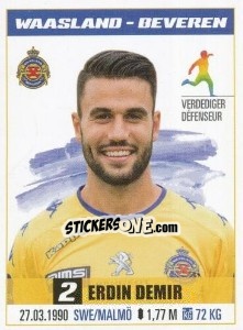 Sticker Erdin Demir - Belgian Pro League 2016-2017 - Panini