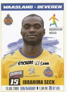 Sticker Ibrahima Seck - Belgian Pro League 2016-2017 - Panini