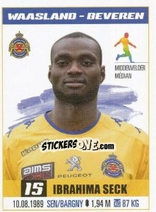 Sticker Ibrahima Seck - Belgian Pro League 2016-2017 n. 318 - Panini