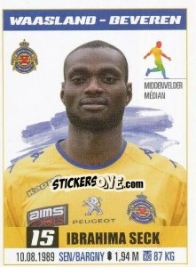 Figurina Ibrahima Seck - Belgian Pro League 2016-2017 - Panini