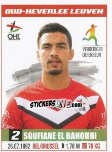 Sticker Soufiane El Banouhi - Belgian Pro League 2016-2017 n. 428 - Panini