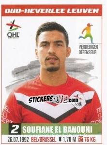 Figurina Soufiane El Banouhi - Belgian Pro League 2016-2017 - Panini