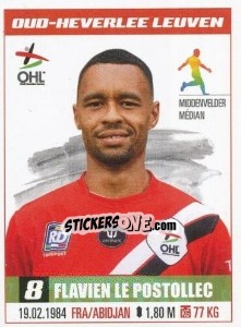 Sticker Flavien Le Postollec - Belgian Pro League 2016-2017 - Panini