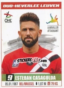 Sticker Esteban Casagolda - Belgian Pro League 2016-2017 - Panini