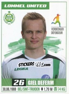 Sticker Giel Deferm - Belgian Pro League 2016-2017 n. 468 - Panini