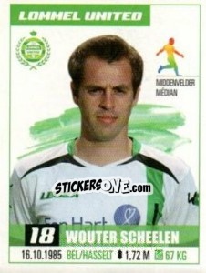 Sticker Wouter Scheelen - Belgian Pro League 2016-2017 - Panini