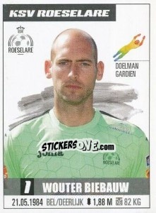 Figurina Wouter Biebauw - Belgian Pro League 2016-2017 - Panini