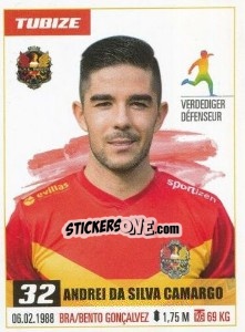 Sticker Andrei Da Silva Camargo - Belgian Pro League 2016-2017 - Panini