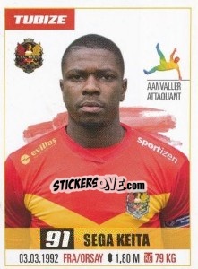 Figurina Sega Keita - Belgian Pro League 2016-2017 - Panini