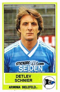 Sticker Detlev Schnier - German Football Bundesliga 1984-1985 - Panini
