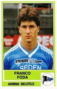 Cromo Franco Foda - German Football Bundesliga 1984-1985 - Panini