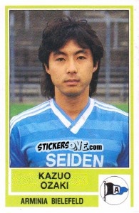 Sticker Kazuo Ozaki - German Football Bundesliga 1984-1985 n. 4 - Panini