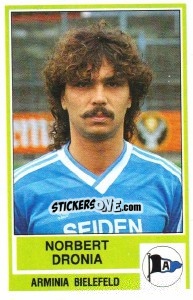 Sticker Norbert Dronia - German Football Bundesliga 1984-1985 n. 8 - Panini