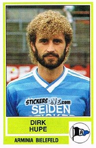 Cromo Dirk Hupe - German Football Bundesliga 1984-1985 - Panini