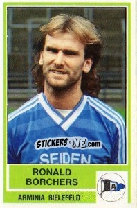 Cromo Ronald Borchers - German Football Bundesliga 1984-1985 - Panini