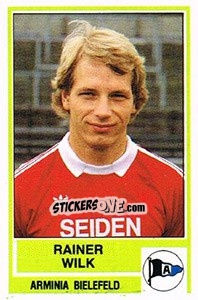 Cromo Rainer Wilk - German Football Bundesliga 1984-1985 - Panini